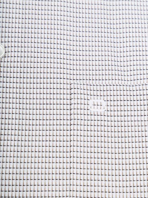 Olymp Luxor Short Sleeve Overhemd Print Nougat Product / Detail