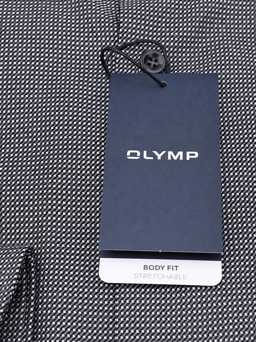 OLYMP Shirt Level 5 Pinpoint Anthracite