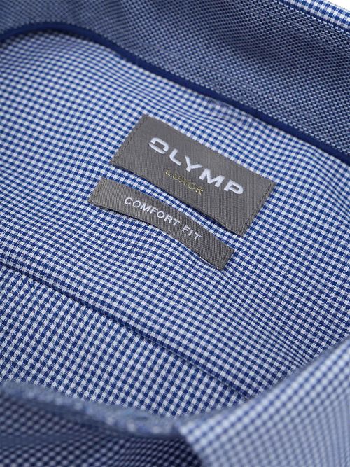 OLYMP Shirt Luxor Short Sleeve Check Royal Blue Product / Detail