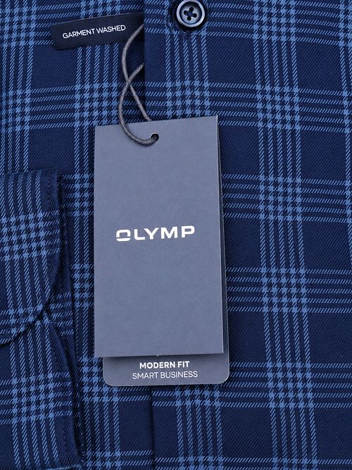 Olymp Smart Business Shirt Check Dark blue Product / Detail