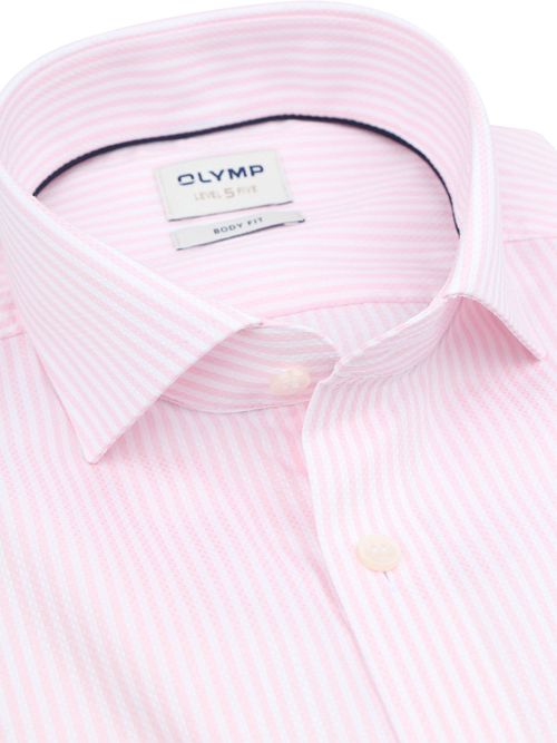 OLYMP Skjorte Level 5 Luxury Stripe Rosa Product / Detail