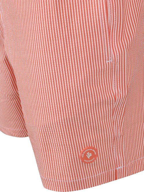 Shiwi Short de Bain Pete Seersucker Orange Stripe Product / Detail