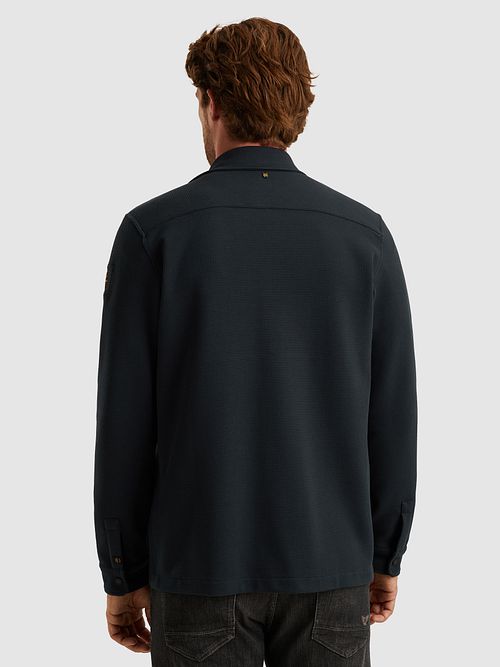 Overshirt PME Legend Waffle w kolorze granatowym Model / Achterkant