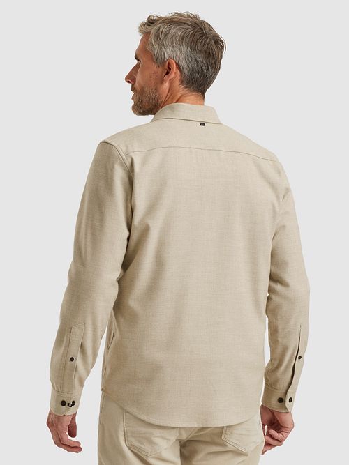 Overshirt Vanguard greige Model / Achterkant