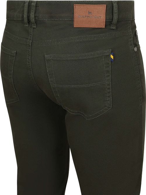 Pantalon Steppin' Out 5 poches Johnson Waffle Vert Foncé Product / Detail