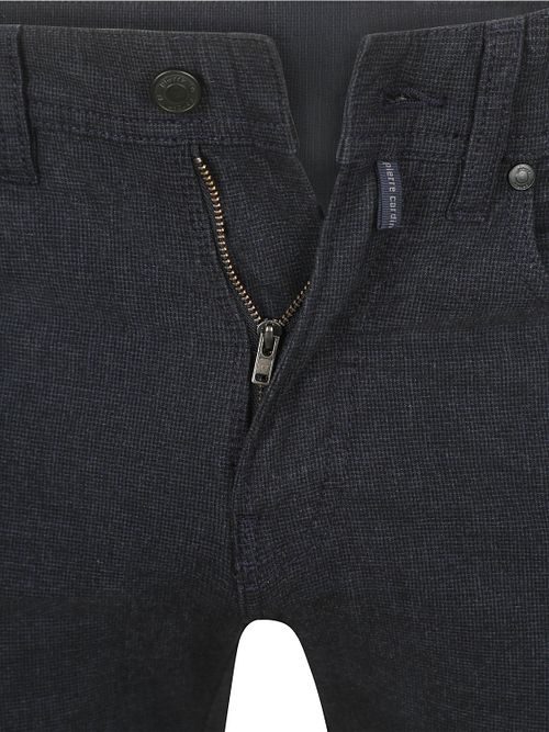 Pantaloni Pierre Cardin Lyon Tapered con stampa navy Product / Detail