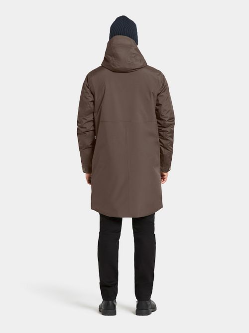 Parka Didriksons Kenny w kolorze brązowym Model / Achterkant