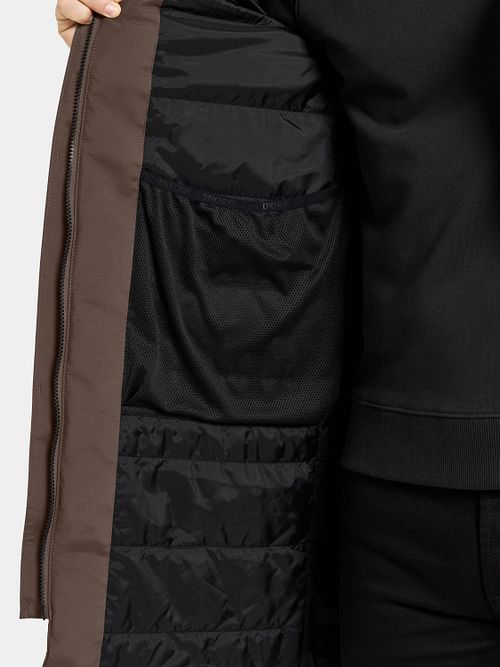 Parka Didriksons Kenny w kolorze brązowym Model / Detail