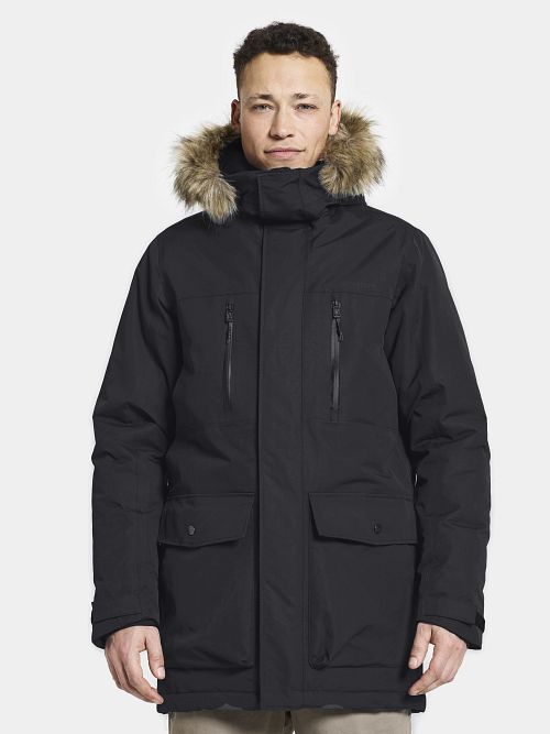 Parka Didriksons Marco w kolorze Navy Model / Voorkant