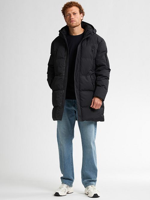 Parka Petrol Vermont czarna Model / Voorkant