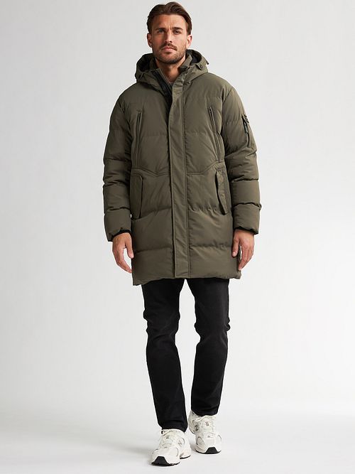 Parka Petrol Vermont zielona Model / Voorkant