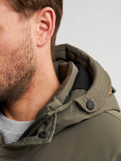 Parka Petrol Vermont zielona Model / Detail