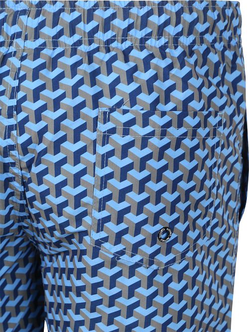 Passande Baddräkt Mönster Navy Product / Detail