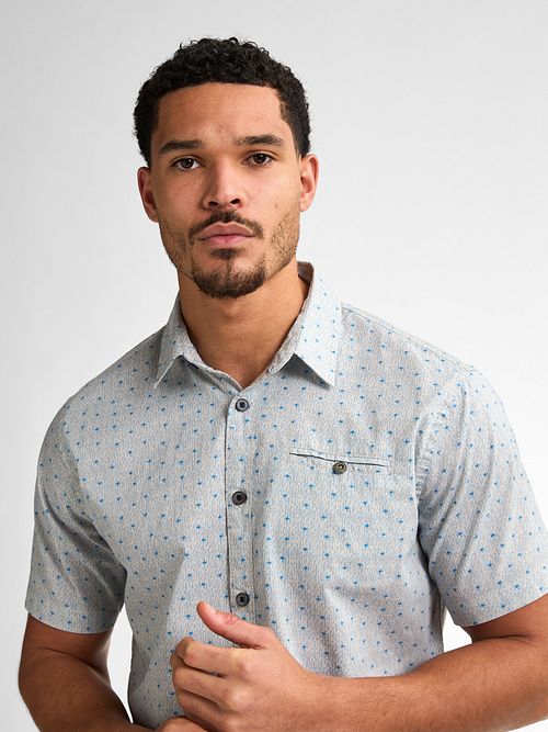 Petrol Camisa Starview Azul Model / Detail