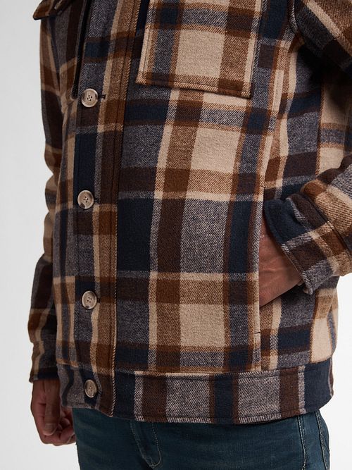 Petrol Jacket Minnesota Twill Checks Model / Detail