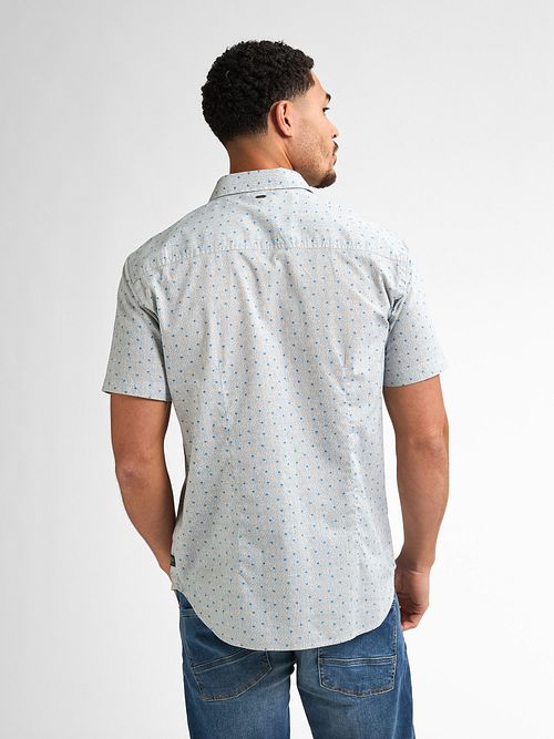 Petrol Overshirt Starview Blu Model / Achterkant