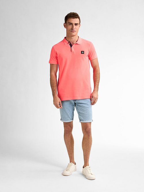 Petrol Piqué Polo Marlin Coral Model / Voorkant