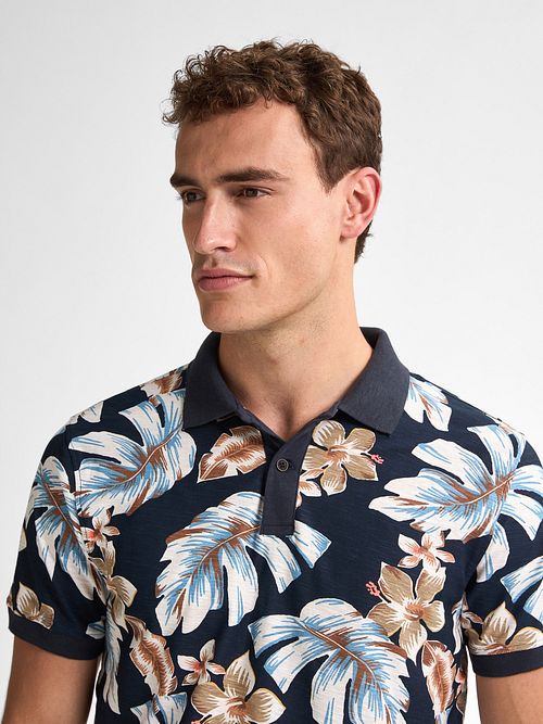 Petrol Polo Bluse Blå Model / Detail