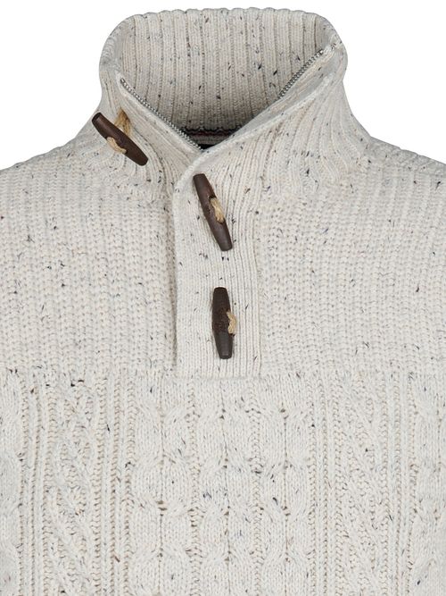 Petrol Pull à Câble Half Zip Hamilton Ecru Product / Detail