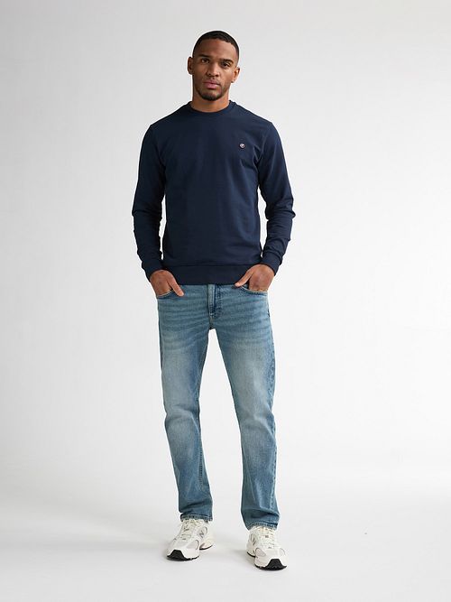 Petrol Straling Jeans Indigo Blue Model / Voorkant
