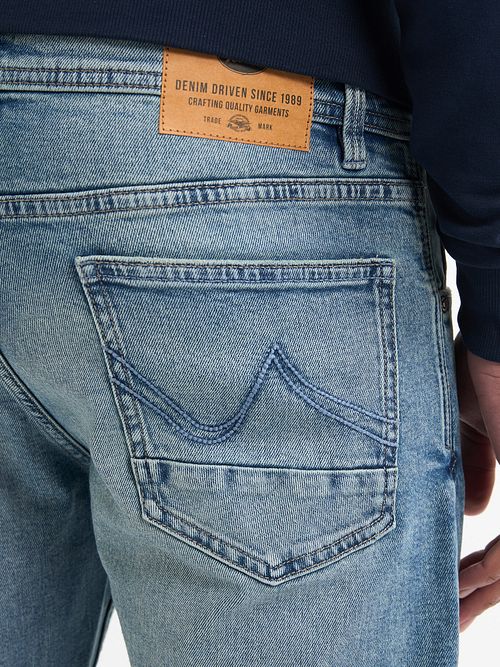 Petrol Straling Jeans Indigo Blue Model / Detail