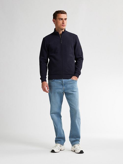 Petrol Strickjacke Bighorn Navy Model / Voorkant