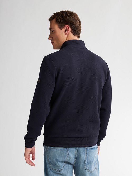 Petrol Strickjacke Bighorn Navy Model / Achterkant