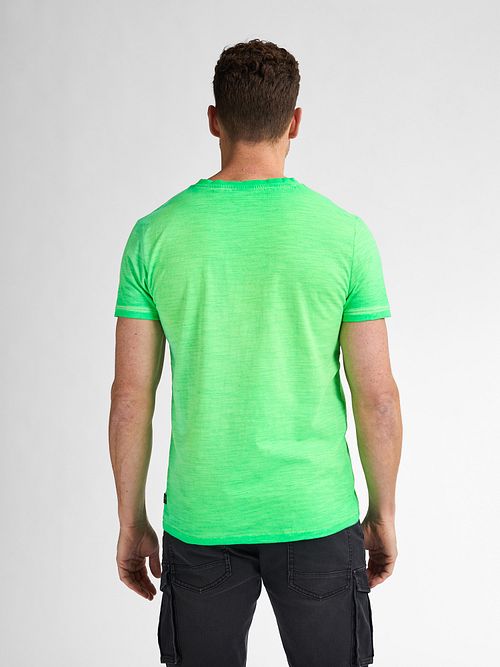 Petrol T-shirt Stingray Lime Green Model / Achterkant
