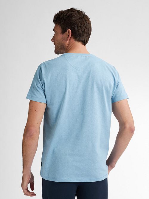 Petrol T-skjorte Viewcrest Melange Lyseblå Model / Achterkant
