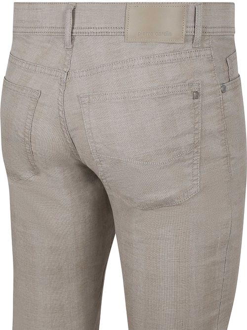 Pierre Cardin Broek Laval Checks Beige Product / Achterkant