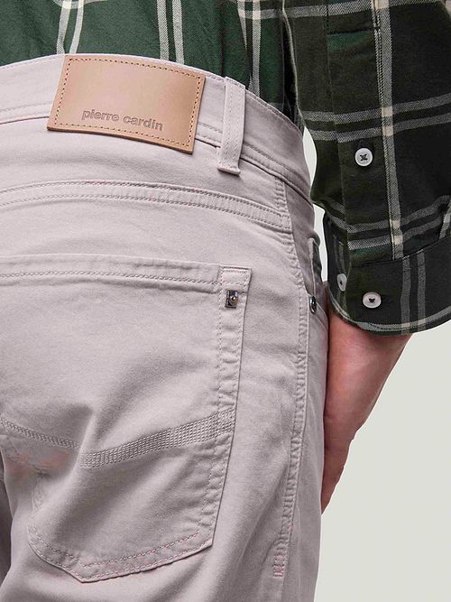 Pierre Cardin Byxa Lyon Tapered Gråbeige Model / Detail