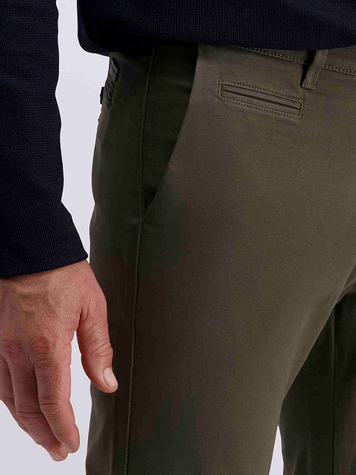 Pierre Cardin Chino Castres Vert Olive Model / Detail