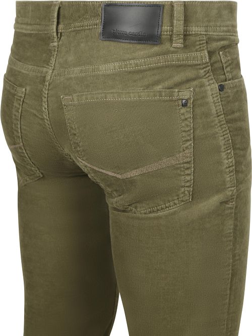 Spodnie Pierre Cardin Lyon Corduroy w kolorze oliwkowym Product / Detail