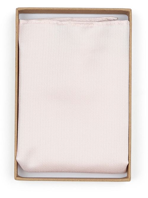 Suitable Silk Pocket Square Apricot Pink Verpakking