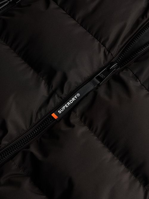 Piumino con cappuccio Superdry nero Product / Detail