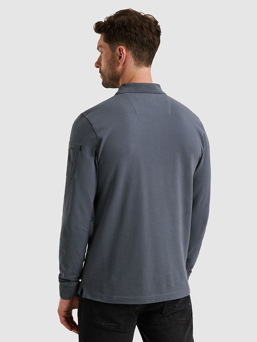 PME Legend American Classic Polo Vintage Indigo Model / Achterkant