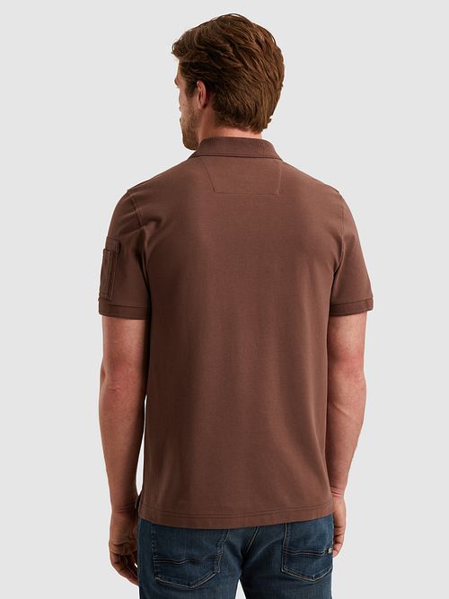 PME Legend American Classic Poloshirt Bruin Model / Achterkant