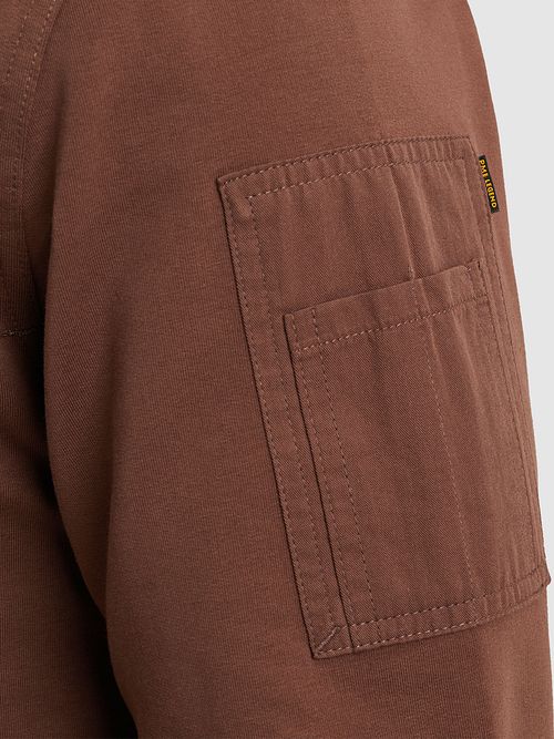 PME Legend American Classic Sweater Braun Model / Detail