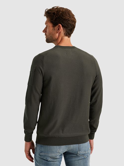 PME Legend American Classic Trui Beluga Groen Model / Achterkant