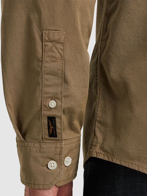 PME Legend Amerikansk Klassisk Skjorta Brun Model / Detail