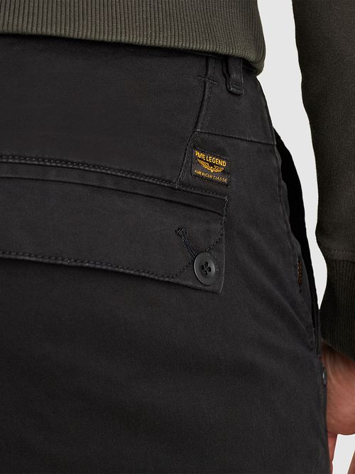 PME Legend Amerikanske Klassiske Chinos i Sort Model / Detail