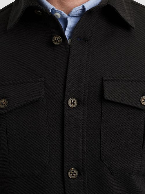 PME Legend Overshirt Comfort Heavy Twill Navy Model / Detail