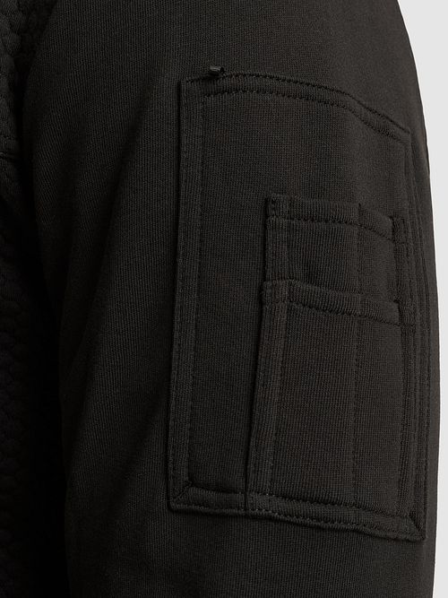 PME Legend Cardigan Jacquard Interlock Black Model / Detail