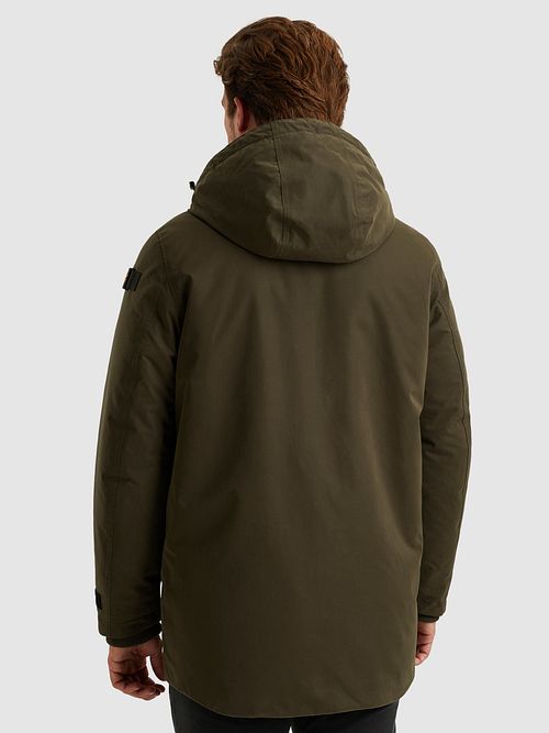 PME Legend Hydropacker Parka Olivgrön Model / Achterkant
