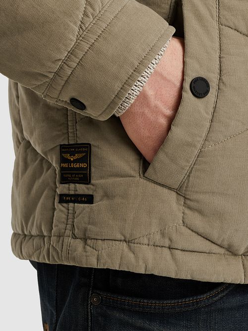 PME Legend Jacket Futurer Taupe Model / Detail
