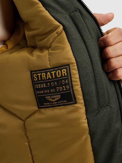 PME Legend Jakke Strator Icon Mørkegrønn Model / Detail