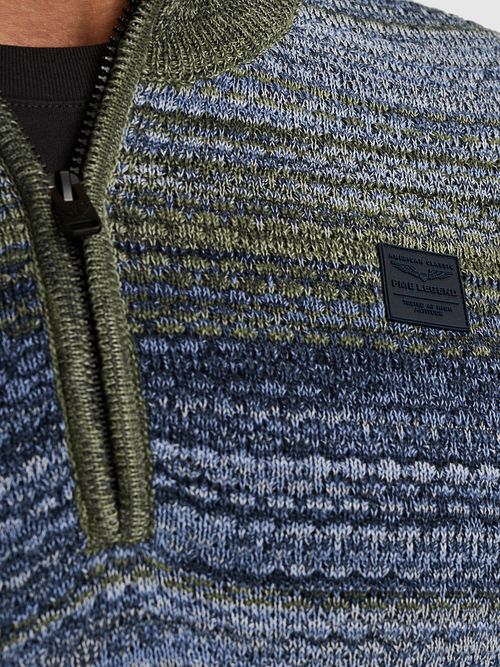 PME Legend Colormix Jersey Cremallera Blue Model / Detail