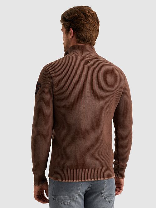 PME Legend Jersey Half Zip Brown Model / Achterkant