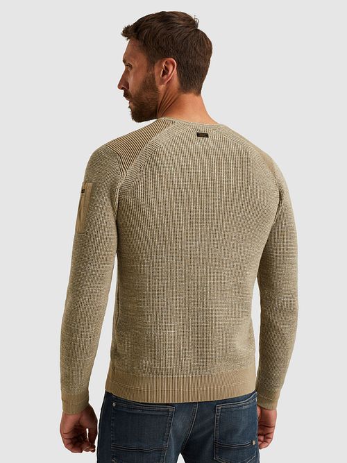 PME Legend Jersey Jaspeado Beige Model / Achterkant