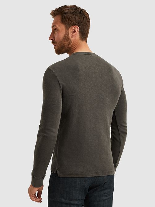 PME Legend Langermet T-skjorte Knapper Beluga Model / Achterkant